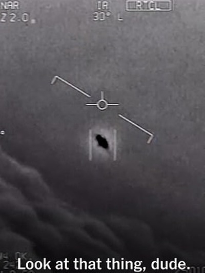 올들어 미해군 조종사가 발견해 보고한 UFO(사진=미해군) 