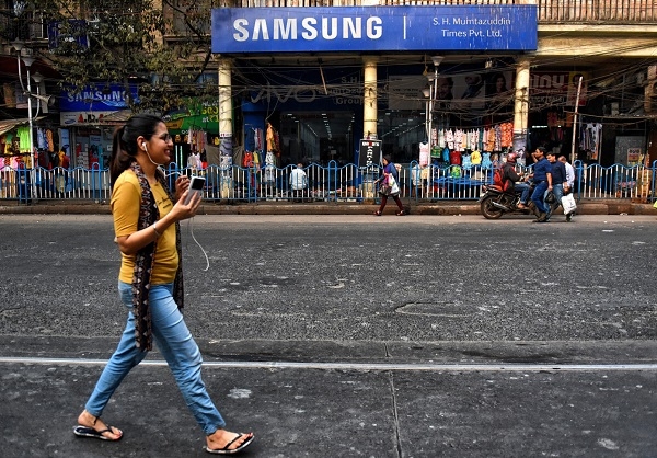 인도 삼성전자 매장.