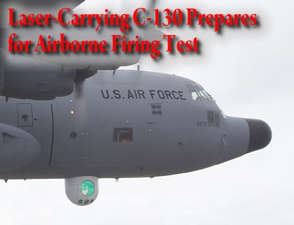 레이저 발사 시험을 한 C-130. 사진=디펜스업데이트
