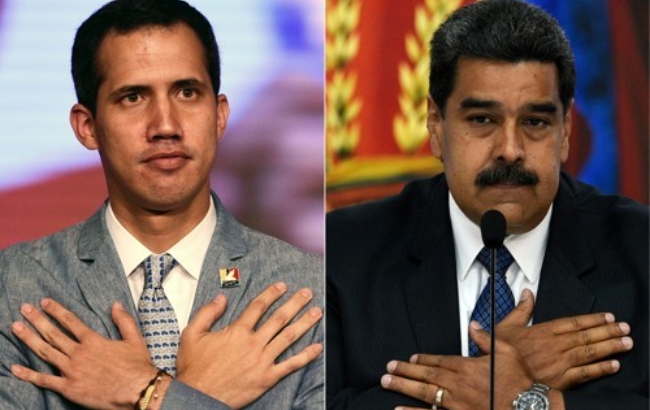 베네수엘라 사태를 중재하고 있는 노르웨이 외교부는 11일(현지시간) 마두로(오른쪽) 정권과 과이도 의장(왼쪽) 중심의 야권과의 협상이 계속되고 있다고 밝혔다.