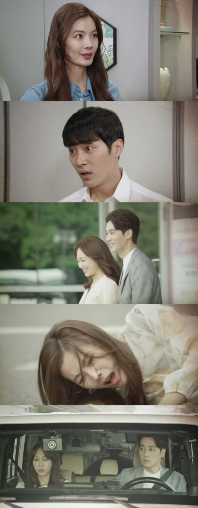 15일 오후 방송되는 KBS2TV 일일드라마 '태양의 계절'(극본 이은주, 연출 김원용) 30회에는 최광일(최성재 분) 아이를 임신한 윤시월(윤소이 분)이 교통사고 위기에 처하는 가운데 이를 본 오태양(정체 김유월, 오창석 분)이 애틋해하는 반전이 그려진다. 사진=KBS2TV '태양의 계절' 30회 예고 영상 캡처 