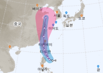 기상청은 제헌절인 17일 날씨 특보에서 제5호 다나스(DANAS)이 다가 오고 있다고 발표했다. 오늘 날씨는 아니지만 주말 날씨에 영향을 줄 것으로 보인다. 