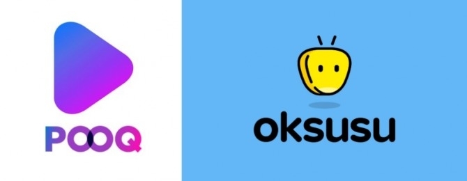 SKT의 OTT 옥수수와 지상파3사 연합플랫폼 푹(POOQ)의 로고. 공정위는 SKT와 지상파3사의 기업결합 심사보고서를 각 기업들에 발송했다. 