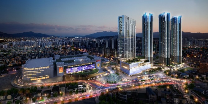 청량리역 롯데캐슬 SKY-L65 투시도. 사진=롯데건설