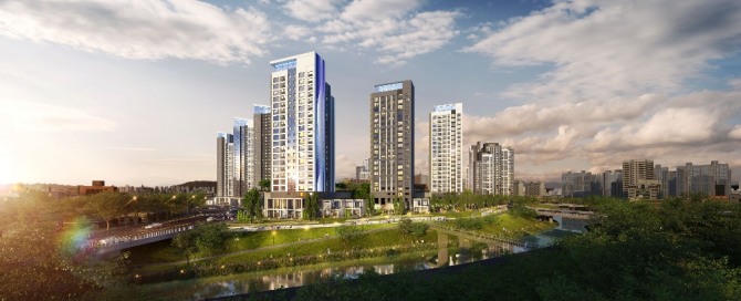 대전 삼성 4구역 재개발 아파트 조감도. 사진=대림산업