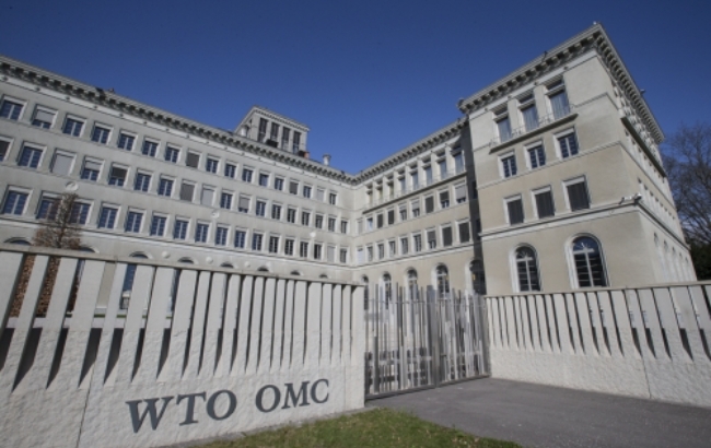 사진은 23일 일반 이사회가 열린 제네바의 WTO 본부. 