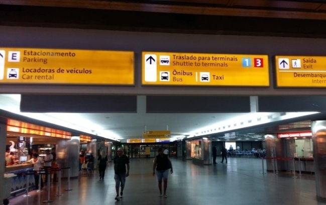 사진은 720㎏의 금괴강탈 사건이 일어난 브라질 상파울로 구아룰류스 국제공항.