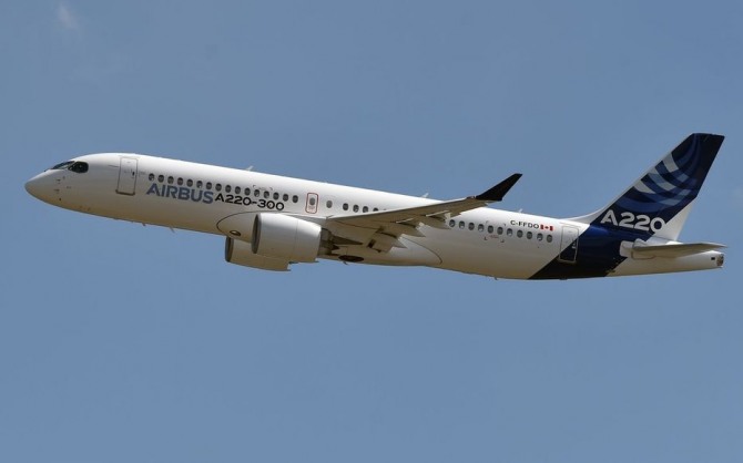 A220-300 기종. 사진=로이터통신