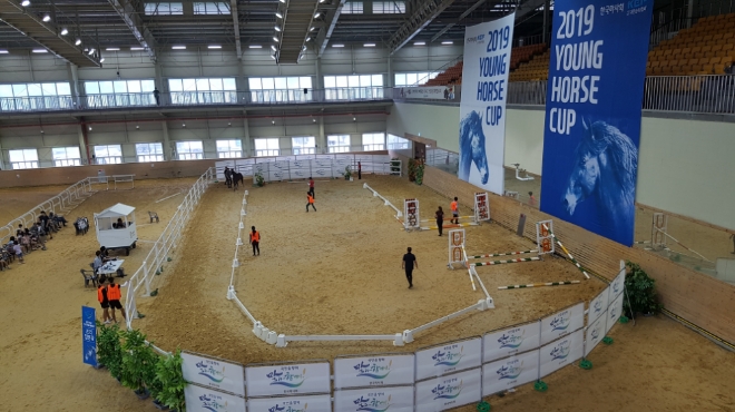 7월 25일 전북 장수승마장에서 열린 한국마사회 스포츠말 품평회 모습. 사진=한국마사회 