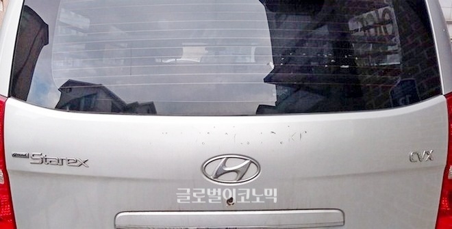 다큐 김복동에서 김 할머니가 불편한 몸을 현대차 스타렉스에 의지해 이동하는 장면이 노출된다.