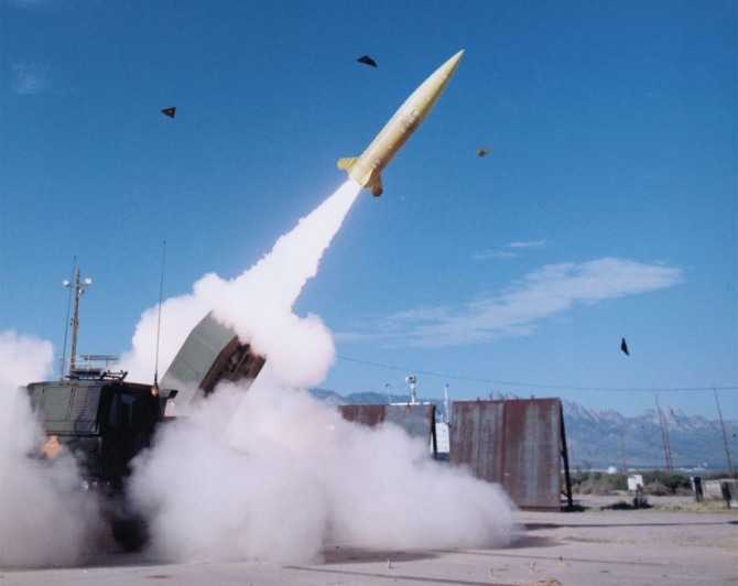 미육군전술미사일체계(ATACMS) 미사일 발사장면.사진=록히드마틴