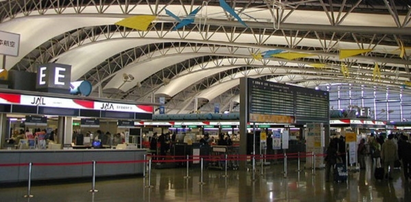 간사이국제공항 제1터미널 내부 모습. 