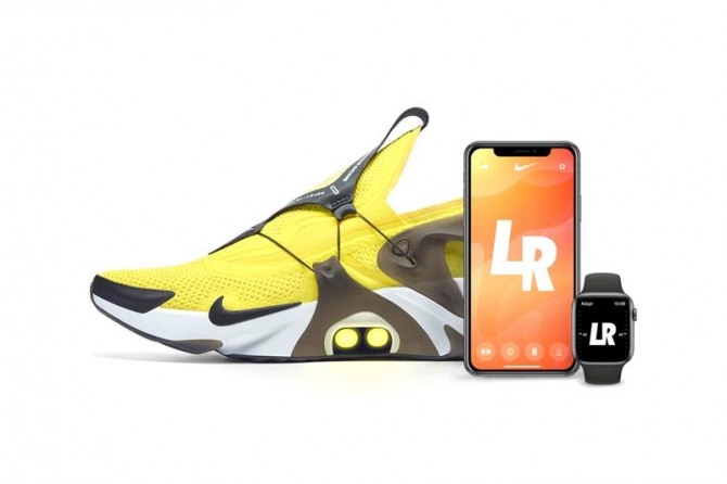 나이키가 최근 미래 신발 ‘나이키 어댑트 허라취(Nike Adapt Huarache)’를 출시한다. 사진=나이키