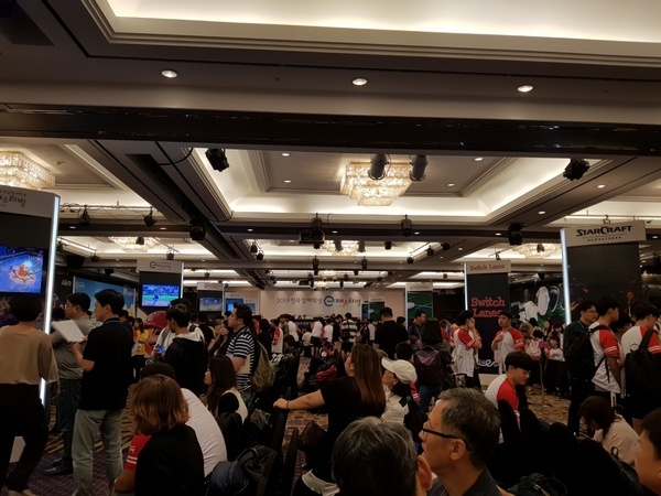 3일 열린 2019 전국 장애학생 e페스티벌 e스포츠대회 경기장 모습. 사진=박수현기자.