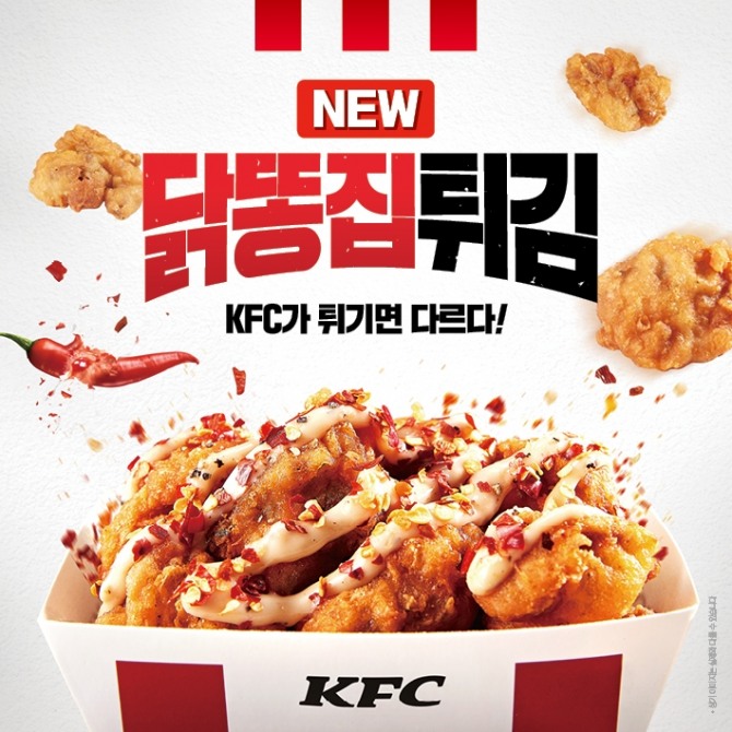 치킨 전문 브랜드 KFC가 최근 대란을 일으켰던 닭껍질 튀김에 이어 신메뉴 ‘닭똥집 튀김’을 출시했다고 12일 밝혔다. 사진=KFC