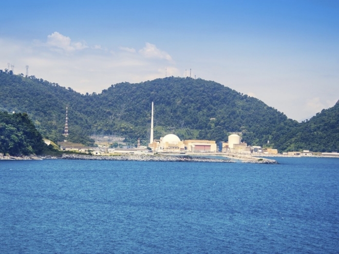 건설 중단된 브라질 앙그라 원전 3호기 모습. 사진=카날에너지아 
