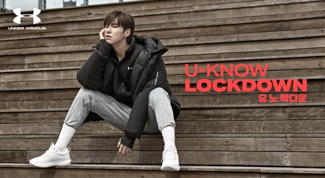 언더아머 코리아(Under Armour Korea)가 2019 가을·겨울 시즌 아우터웨어 컬렉션 대표 제품인 ‘락다운(LOCKDOWN)’을 출시하고, 가수 유노윤호와 함께 ‘유노락다운(U-KNOW LOCKDOWN)’ 캠페인을 실시한다. 사진=언더아머 코리아