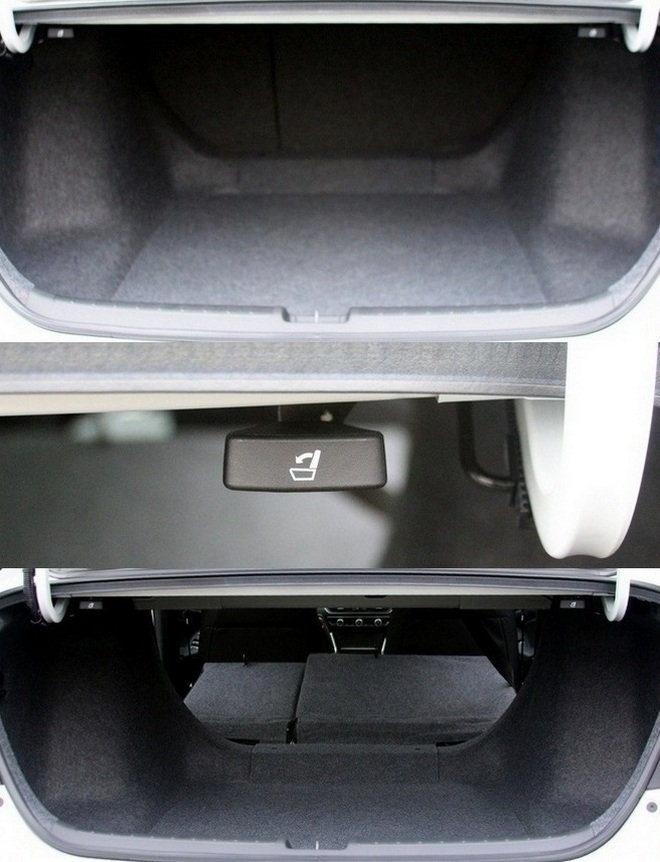 트렁크는 기본 473ℓ이지만, 트렁크 도어 하단에 있는 레버를 당기면 2열을 접을 수 있다. 2열을 접을 경우 트렁크가 1000ℓ에 육박해 야외 활동에 무리가 없다. 사진=글로벌 이코노믹 정수남 기자