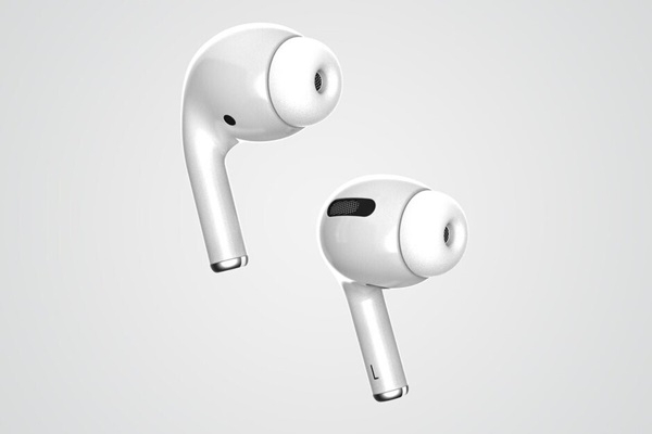 애플의 에어팟3 화이트 컬러 옵션 예상 렌더링. 사진=폰 인더스트리