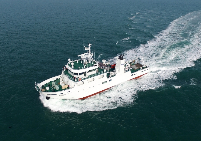 해양환경공단의 해양환경 조사선박 '아라미 3호' 모습. 사진=해양환경공단 