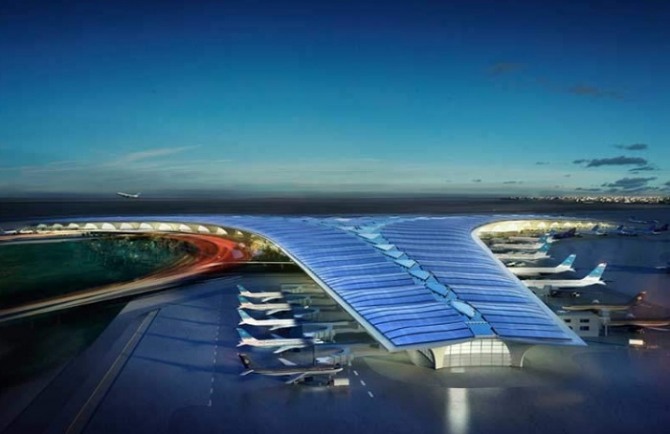 쿠웨이트 정부의 '뉴 쿠웨이트 2035' 비전의 하나로 추진 중인 쿠웨이트공항 확장 터미널2 프로젝트의 조감도. 사진=KOTRA