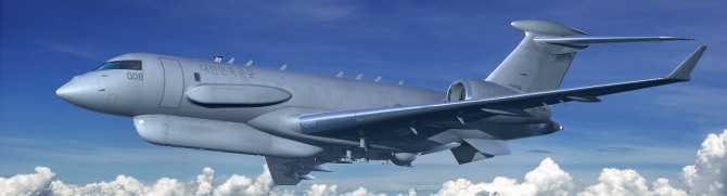 레이시온이 한국 ISTAR사업 제안용으로 만든 항공기 조감도.사진=레이시온