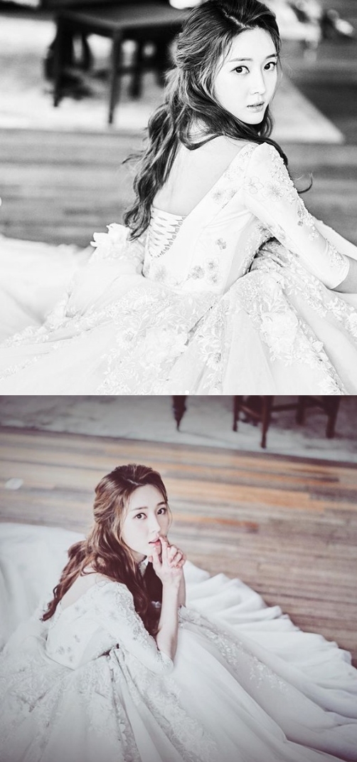 그룹 티아라 출신 한아름(25)이 20일 서울 모처에서 2살 연상 사업가 남편과 결혼식을 올렸다. 사진=한아름 인스타그램 캡처