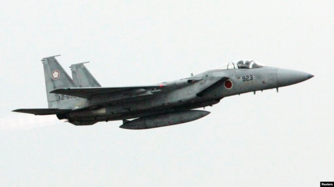 일본 공군자위대가 운용하는 F-15J 제공전투기. 사진=로이터