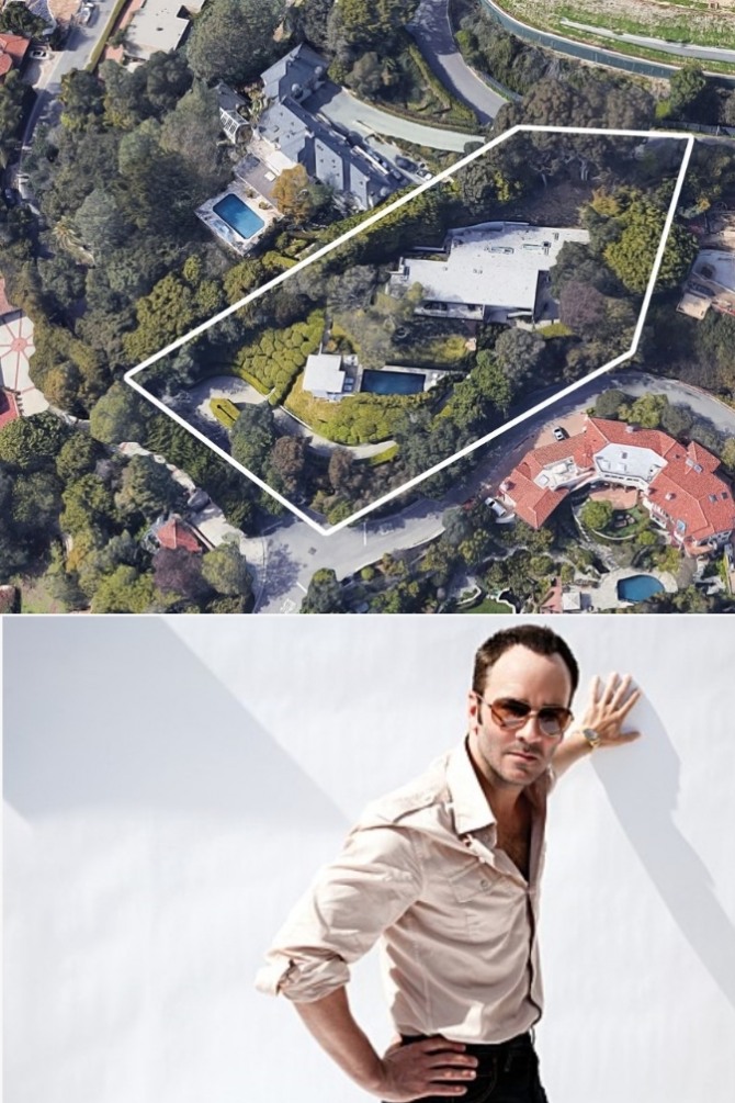 미국 패션 디자이너 겸 영화감독 톰 포드(58)의 LA 벨 에어 저택이 최근 부동산 시장에 2000만 달러(약 233억 원)에 나왔다. 사진=게티 이미지/연합(위), 영화 '싱글맨' 스틸 컷(아래)