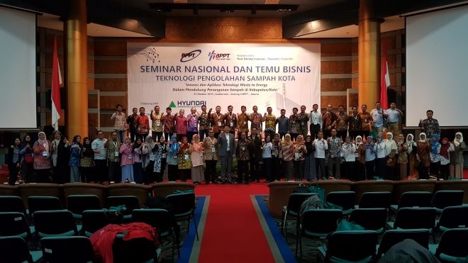 현대건설이 지난 23일 인도네시아 자카르타에서 개최된 ‘인도네시아 에너지·환경 기술’ 세미나에 참석해 연구개발 성과를 공유하는 시간을 가졌다. 사진=현대건설