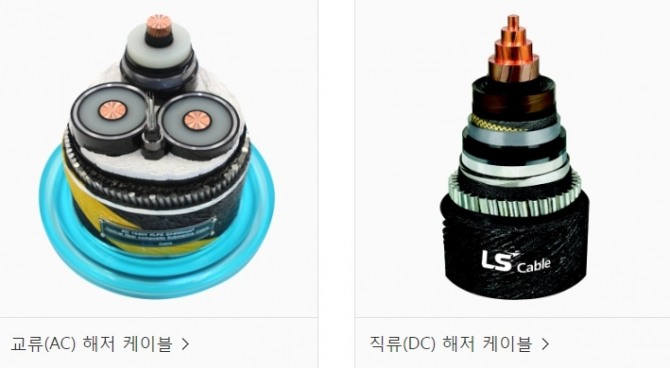LS전선의 해저 전력케이블. 사진=LS전선홈페이지