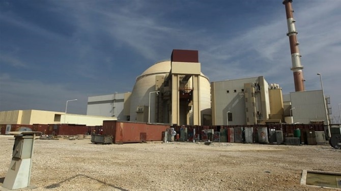 이란 부셰르 원자력 발전소 원자로 1호기 전경. 사진=알자지라/AP