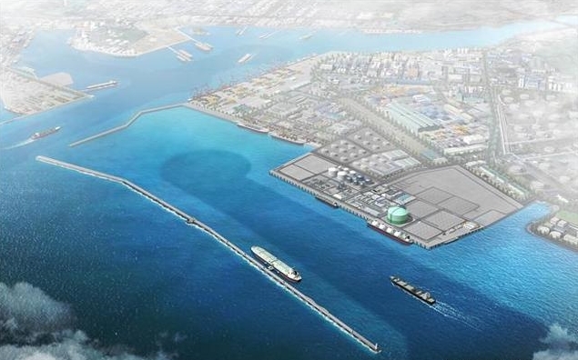 동북아 오일허브 울산 북항 사업 조감도. 사진=산업통상자원부 