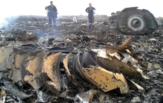 사진은 2014년 우크라이나 상공에서 미사일에 의해 피격된 말레이시아 항공 MH17편의 잔해.