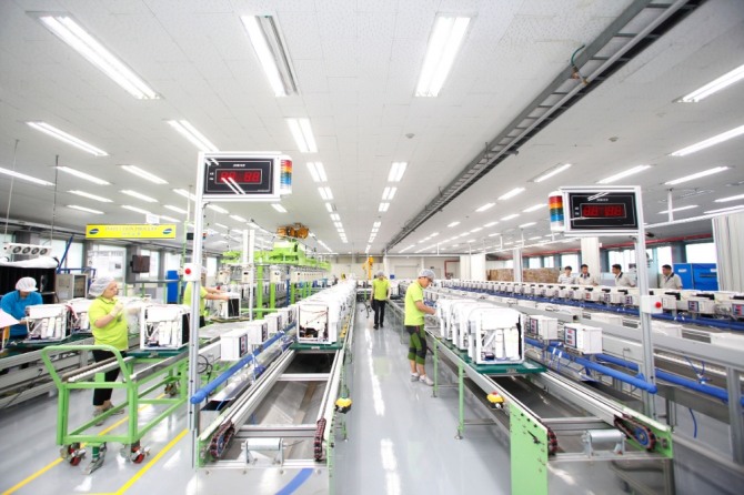 청호나이스는 창립 이듬해부터 세계무대에 진출하는 등 압도적인 기술력을 인정받고 있다. 사진은 충북 진천 청호나이스 제조본부. 사진=청호나이스 제공