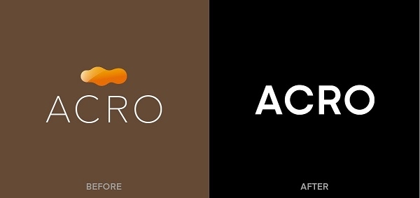 대림산업의 프리미엄 주거 브랜드 ‘아크로(ACRO)’의 리뉴얼 BI. 오른쪽이 새로운 아크로 BI. 사진=대림산업