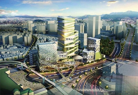 한화건설이 참여하는 서울역 북부역세권 개발 프로젝트의 조감도. 사진=한국철도