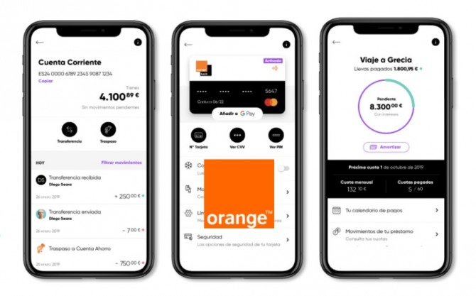 프랑스의 모바일기반 금융기업 ‘오랑주방크(Orange Bank)’가 스페인에 진출했다. 자료=오랑주방크