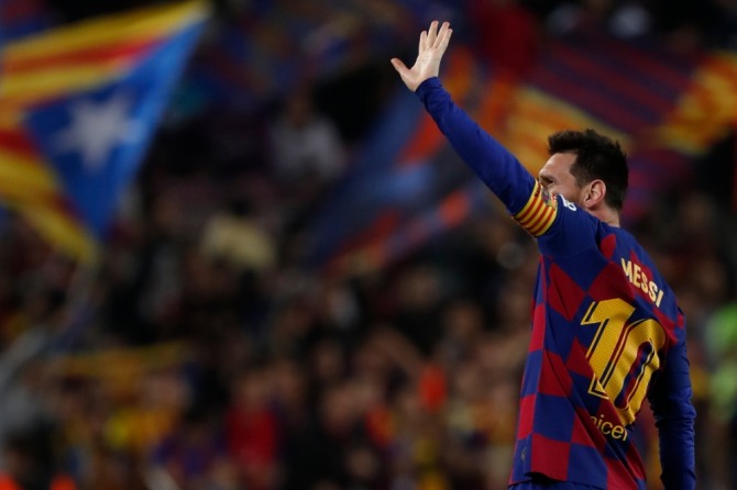 바르셀로나 소속으로 700번째 경기서 1골 2도움을 기록한 리오넬 메시. 사진=뉴시스