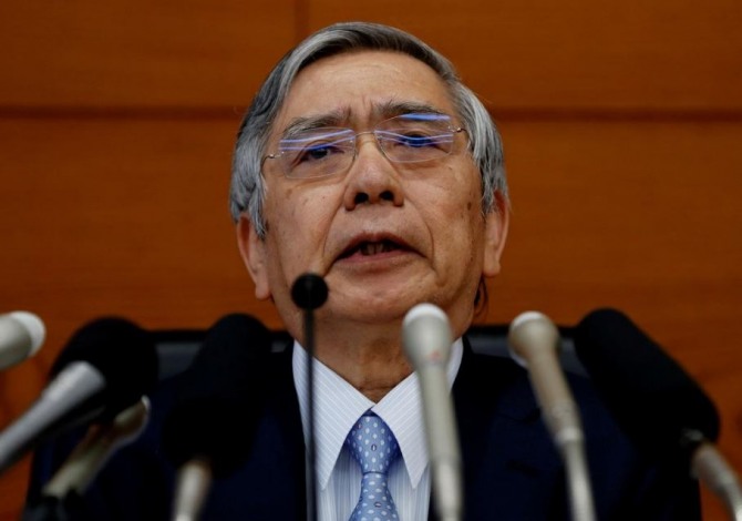 구로다 하루히코 일본은행 총재. 사진=로이터