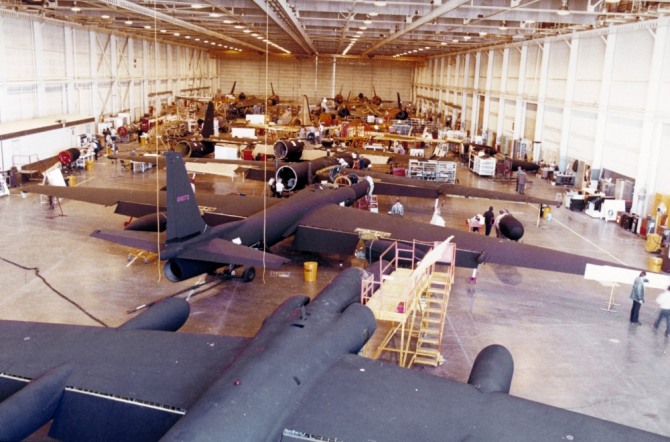 U-2 생산 모습. 사진=록히드마틴