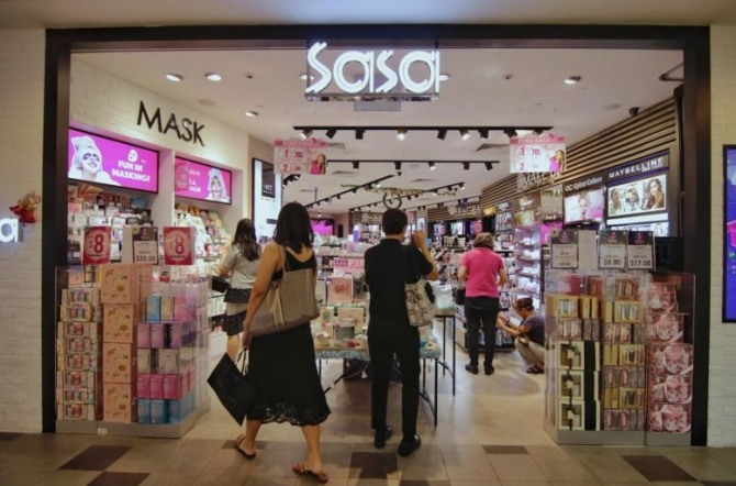 싱가포르에 있는 매장 22곳을 닫기로 한 사사 인터내셔널(Sasa International).
