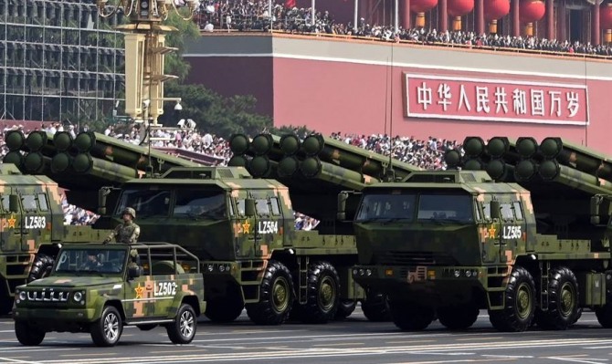 중국군의 신형 다연장 로켓포 PCL191. 사진=차이나타임스 온라인판