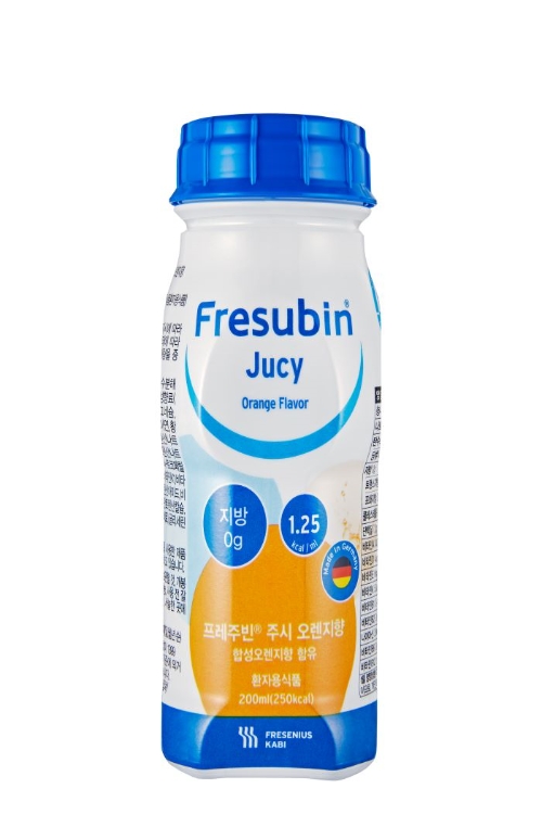 독일 판매 1위 환자영양식 브랜드 프레주빈(Fresubin)이 신제품 ‘프레주빈 주시 오렌지향’을 출시했다고 10일 밝혔다. 사진=프레주빈