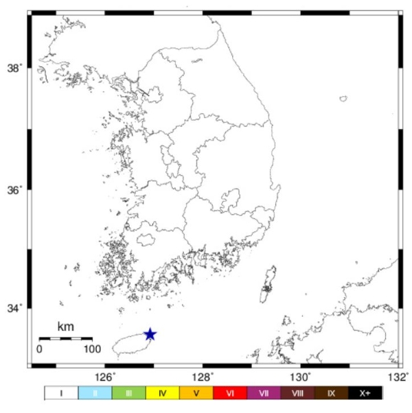 기상청은 12일 오후 8시29분55초 제주 제주시 동쪽 36㎞ 해역에서 규모 2.1의 지진이 발생했다고 밝혔다. 자료=기상청 지진정보 화면 캡처