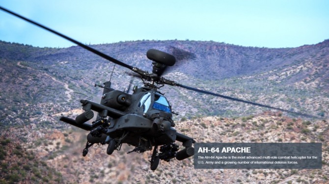 AH-64 아파치는 미 육군을 위한 최첨단 다중 역할 전투 헬리콥터이며, 점점 더 많은 국제 방위군의 전력으로 운용되고 있다. 자료=보잉