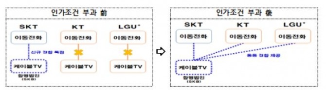 인가조건 부과 전후. 자료=과기정통부