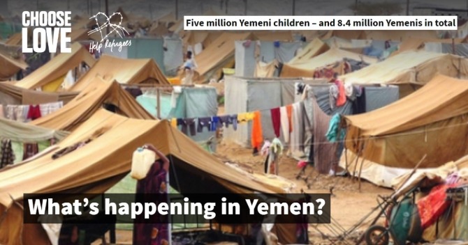 올해 11월까지 예멘의 난민 수는 15개 주에서 55만4784가구, 총 388만3000명에 달했다. 자료=헬프리퓨지