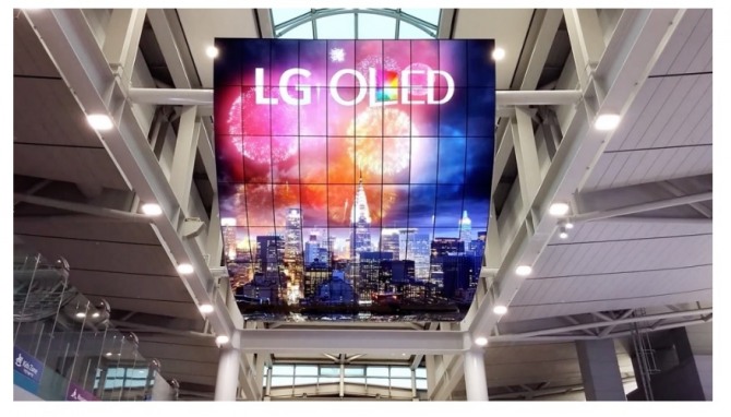 LG 올레드(OLED) TV 광고판. 사진=뉴시스