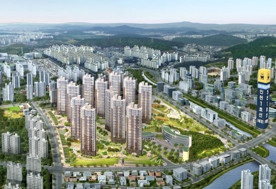 인천 검단 파라곤 센트럴파크 조감도. 사진=동양건설